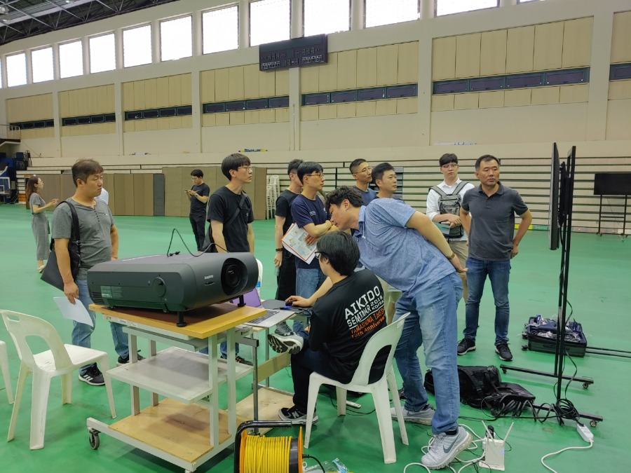 충주세계무예마스터십 합기도 경기 운영요원 최종 리허설